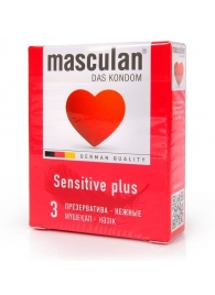 Презервативы Masculan Sensitive plus - 3 шт. - Masculan - купить с доставкой в Старом Осколе