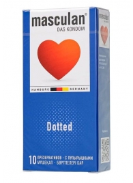 Презервативы с пупырышками Masculan Dotted - 10 шт. - Masculan - купить с доставкой в Старом Осколе