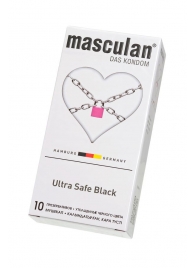 Ультрапрочные презервативы Masculan Ultra Safe Black - 10 шт. - Masculan - купить с доставкой в Старом Осколе