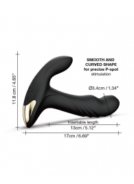 Черный вибромассажер простаты Multi P-Joy с 3 моторами - Dorcel - в Старом Осколе купить с доставкой