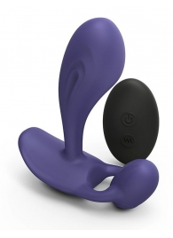 Темно-синий вибромассажер Witty P G Vibrator with Remote Control - Love to Love - в Старом Осколе купить с доставкой