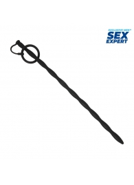 Черный стимулятор уретры Sex Expert - Sex Expert - купить с доставкой в Старом Осколе