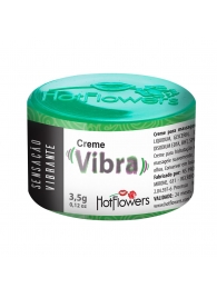 Возбуждающий крем Vibra с эффектом вибрации - 3,5 гр. - HotFlowers - купить с доставкой в Старом Осколе