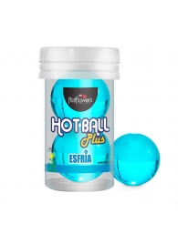 Лубрикант на масляной основе Hot Ball Plus с охлаждающим эффектом (2 шарика по 3 гр.) - HotFlowers - купить с доставкой в Старом Осколе