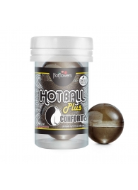 Анальный лубрикант на масляной основе Hot Ball Plus Conforto (2 шарика по 3 гр.) - HotFlowers - купить с доставкой в Старом Осколе