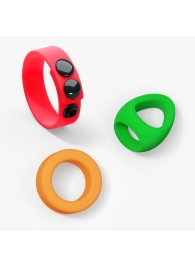 Набор из 3 разноцветных эрекционных колец Kit Neon Ring - Love to Love - в Старом Осколе купить с доставкой