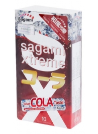 Ароматизированные презервативы Sagami Xtreme COLA - 10 шт. - Sagami - купить с доставкой в Старом Осколе