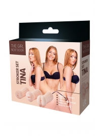 Набор из 3 мастурбаторов The Girl Next Door Tina - Dream Toys - в Старом Осколе купить с доставкой