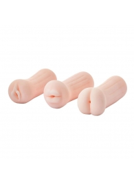 Набор из 3 мастурбаторов The Girl Next Door Tina - Dream Toys - в Старом Осколе купить с доставкой