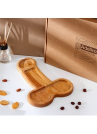 Деревянное блюдо для подачи в форме члена (32,5 х 20 х 1,7 см) - Сима-Ленд - купить с доставкой в Старом Осколе