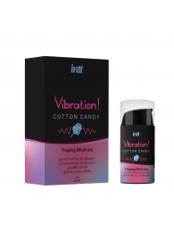 Жидкий вибратор Vibration Cotton Candy с ароматом сахарной ваты - 15 мл. - INTT - купить с доставкой в Старом Осколе