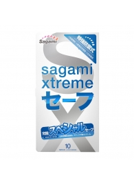 Презервативы Sagami Xtreme Ultrasafe с двойным количеством смазки - 10 шт. - Sagami - купить с доставкой в Старом Осколе