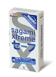 Презервативы Sagami Xtreme Ultrasafe с двойным количеством смазки - 10 шт. - Sagami - купить с доставкой в Старом Осколе