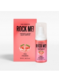 Жидкий вибратор Nuei Rock Me! с ароматом клубники - 20 мл. - Nuei cosmetics - купить с доставкой в Старом Осколе