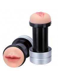 Двусторонний мастурбатор REALSTUFF 2 IN 1 HUMMER MOUTH   VAGINA - ротик и вагина - Dream Toys - в Старом Осколе купить с доставкой