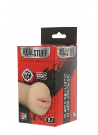 Нежный мастурбатор-ротик REALSTUFF 5INCH MASTURBATOR BJ - Dream Toys - в Старом Осколе купить с доставкой