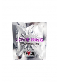 Прозрачное гелевое эрекционное кольцо с шипиками - Toyfa Basic - в Старом Осколе купить с доставкой