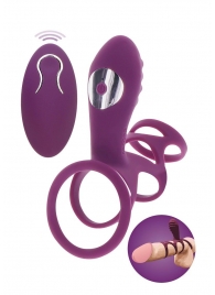 Фиолетовая эрекционная вибронасадка Halo Halo C-Ring Sleeve - Toy Joy - в Старом Осколе купить с доставкой