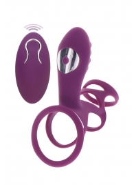Фиолетовая эрекционная вибронасадка Halo Halo C-Ring Sleeve - Toy Joy - в Старом Осколе купить с доставкой