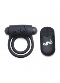 Черное эрекционное виброкольцо 28X Remote Control Vibrating Cock Ring   Bullet - XR Brands - в Старом Осколе купить с доставкой