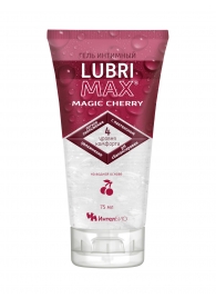 Интимный гель-смазка на водной основе Lubrimax Magic Cherry - 75 мл. - ИнтелБИО - купить с доставкой в Старом Осколе