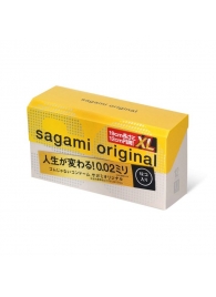 Презервативы увеличенного размера Sagami Original 0.02 XL-size - 12 шт. - Sagami - купить с доставкой в Старом Осколе