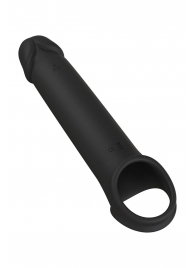 Черная насадка-удлинитель с вибрацией Vibrating Extender With Remote - Dream Toys - в Старом Осколе купить с доставкой