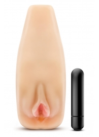 Мастурбатор-вагина с вибрацией Soft   Wet Natasha Realistic Beige Masturbator - Blush Novelties - в Старом Осколе купить с доставкой