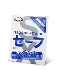 Презерватив Sagami Xtreme Ultrasafe с двойным количеством смазки - 1 шт. - Sagami - купить с доставкой в Старом Осколе