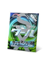 Презерватив Sagami Xtreme Mint с ароматом мяты - 1 шт. - Sagami - купить с доставкой в Старом Осколе