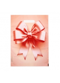 Пакет с принтом в виде банта с вырубной ручкой (30х40 см) - Сима-Ленд - купить с доставкой в Старом Осколе