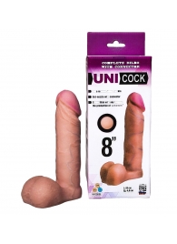 Фаллическая насадка для страпона UNICOCK 8  - 20 см. - LOVETOY (А-Полимер) - купить с доставкой в Старом Осколе