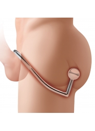 Кольцо на пенис с анальным стимулятором Stainless Steel Anal Hook   Cock Ring - BlueLine - в Старом Осколе купить с доставкой