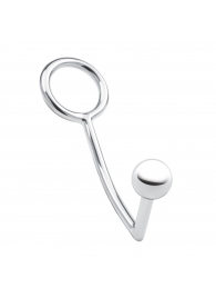 Кольцо на пенис с анальным стимулятором Stainless Steel Anal Hook   Cock Ring - BlueLine - в Старом Осколе купить с доставкой