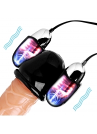 Черная стимулирующая насадка для головки полового члена Multi Speed Vibrating Penis Head Teaser - XR Brands - в Старом Осколе купить с доставкой