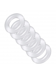 Комплект из 6 прозрачных эрекционных колец Ring Master Custom Ball Stretcher Kit - XR Brands - в Старом Осколе купить с доставкой