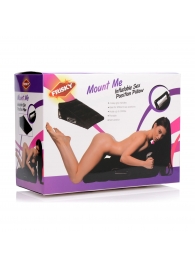 Черная подушка для секса Mount Me Inflatable Sex Position Pillow - XR Brands - купить с доставкой в Старом Осколе