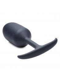 Черная анальная пробка с утяжелением Premium Silicone Weighted Anal Plug XL - 16,8 см. - XR Brands