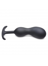 Черный массажер простаты с утяжелителями Premium Silicone Weighted Prostate Plug XL - 20,8 см. - XR Brands - в Старом Осколе купить с доставкой