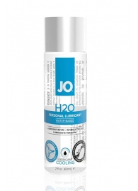 Охлаждающий лубрикант на водной основе JO Personal Lubricant H2O COOLING - 60 мл. - System JO - купить с доставкой в Старом Осколе