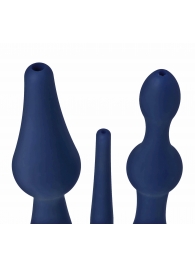 Набор из 3 универсальных насадок для анального душа Universal 3 Piece Silicone Enema Attachment Set - XR Brands - купить с доставкой в Старом Осколе