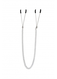 Зажимы на соски «Вилки» на цепочке - Pecado - купить с доставкой в Старом Осколе