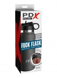 Смуглый мастурбатор-вагина в корпусе-бутылке F*ck Flask - Pipedream - в Старом Осколе купить с доставкой