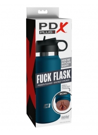 Смуглый мастурбатор-вагина в синей колбе F*ck Flask - Pipedream - в Старом Осколе купить с доставкой