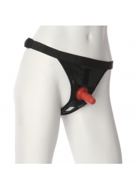 Трусики со штырьком для фиксации насадок Ultra Harness with Plug - Doc Johnson - купить с доставкой в Старом Осколе
