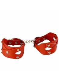 Красные наручники «Цезарь» - Sitabella - купить с доставкой в Старом Осколе
