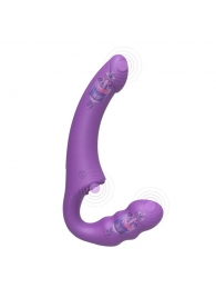 Фиолетовый безремневой страпон Straples Strap-On Dildo - Erokay - купить с доставкой в Старом Осколе