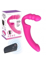 Розовый безремневой страпон Straples Strap-On Dildo - Erokay - купить с доставкой в Старом Осколе