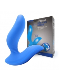 Синий вибромассажер простаты 3,5’’ Curve P-spot Massager - 12 см. - Erokay - в Старом Осколе купить с доставкой