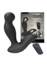 Черный вибромассажер простаты 3,5’’ Remote Control P-spot Massager - 12,5 см. - Erokay - в Старом Осколе купить с доставкой